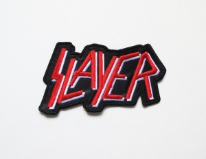 SLAYER - Logo [red/white] --- Embroidered Patch