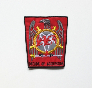 SLAYER - Decade Of Agression  --- Embroidered Patch  