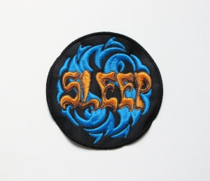SLEEP - Circle Logo  --- Embroidered Patch 