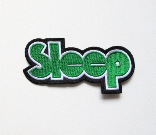 SLEEP - Normal Logo  --- Embroidered Patch.JPG