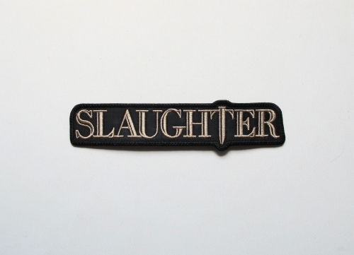 SLAUGHTER - Logo --- Embroidered Patch.JPG