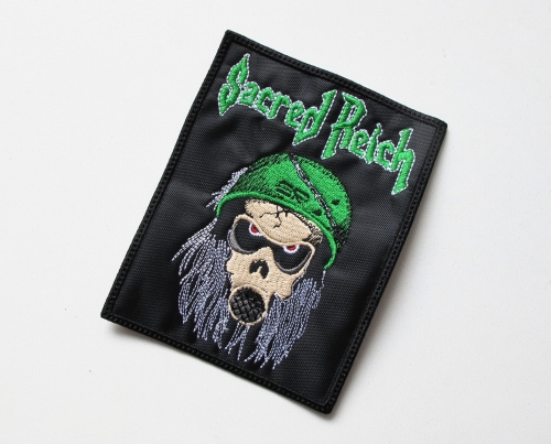 SACRED REICH - Gasmask  --- Embroidered Patch.JPG
