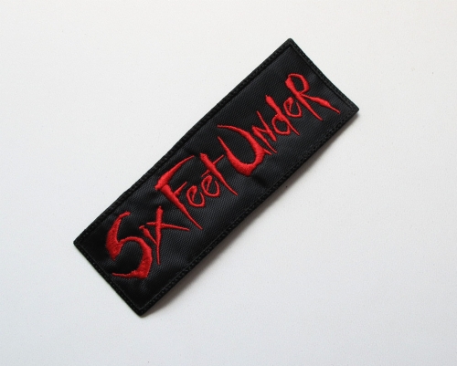 SIX FEET UNDER  - Logo --- Embroidered Patch.JPG