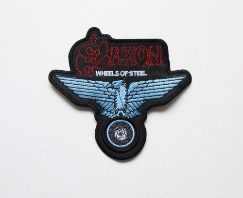SAXON  - Wheels of Steel  --- Embroidered Patch.JPG