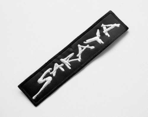 SARAYA  - Logo [white] --- Embroidered Patch.JPG