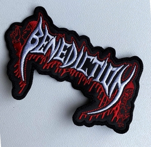 BENEDICTION - SHAPED LOGO  -- Embroidered Patch 