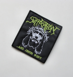 SUFFOCATION - ...And Jesus Wept [yellow] --- Embroidered Patch 