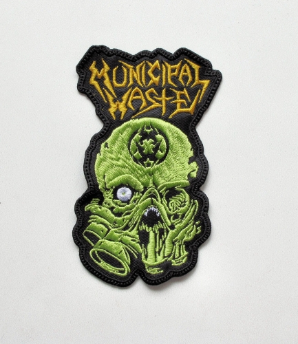 MUNICIPAL WASTE - Mask --- Embroidered Patch.JPG
