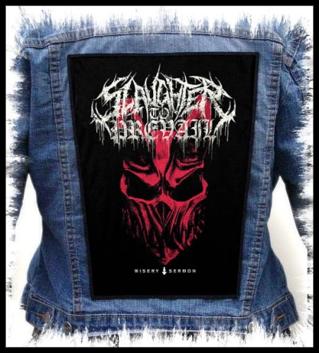SLAUGHTER TO PREVAIL - Misery Sermon -- backpatch back patch.jpg