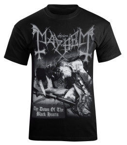 T-shirt MAYHEM - THE DAWN OF THE BLACK HEARTS