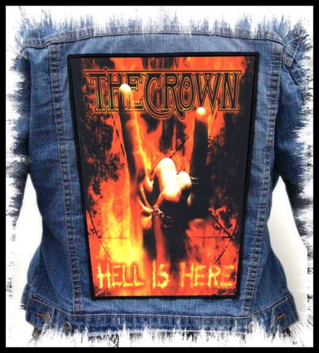 THE CROWN - Hell Is Here -- backpatch back patch.jpg