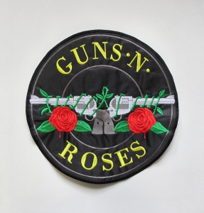 GUNS N ROSES - Logo Round -- Embroidered Backpatch