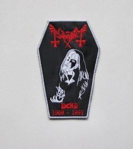 Naszywka Haftowana MAYHEM - Dead Coffin [white]