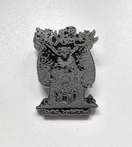 SEPULTURA - Bestial Devastation -- metal pin.JPG