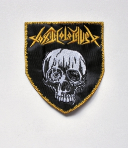 TOXIC HOLOCAUST - Skull Shield --- Embroidered Patch 