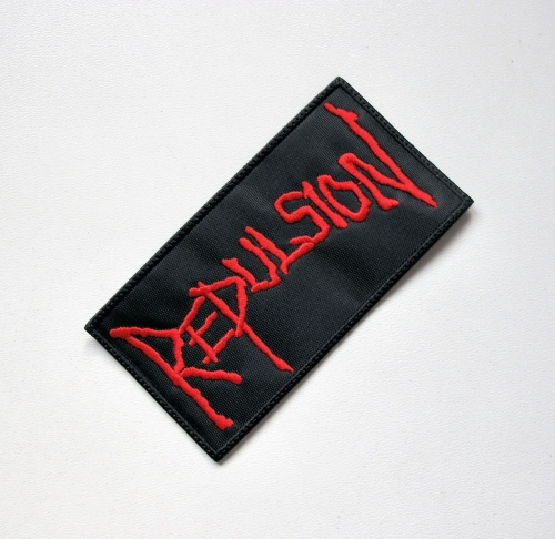 REPULSION - Logo [red] --- Embroidered Patch.JPG
