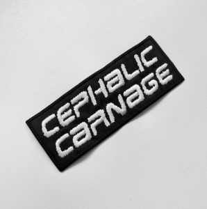 Naszywka Haftowana CEPHALIC CARNAGE - Logo [white]