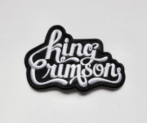 KING CRIMSON - Logo Shaped [white] --- Embroidered Patch 
