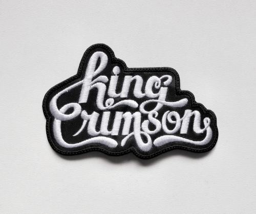 KING CRIMSON - Logo Shaped [white] --- Embroidered Patch.JPG