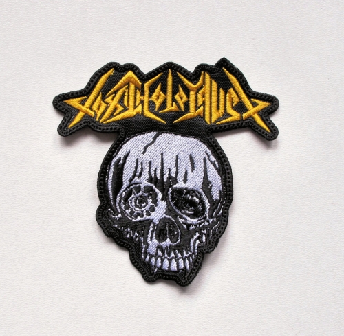 TOXIC HOLOCAUST - Skull  --- Embroidered Patch.JPG