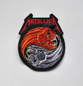 METALLICA - Ying Yang Skull --- Embroidered Patch 