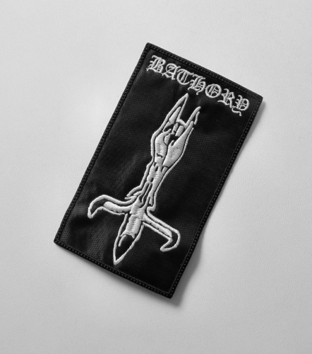 BATHORY - Horn Hand Logo  --- Embroidered Patch.JPG