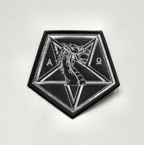 NECROMANTIA - Dragon Symbol --- Embroidered Patch.JPG