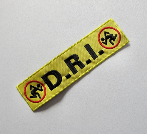 D.R.I. - Thrash Zone [strip] --- Embroidered Patch.JPG