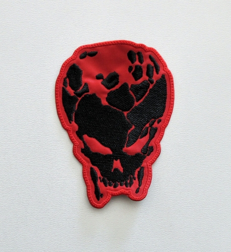 DESTRUCTION - Skull [red] --- Embroidered Patch.JPG