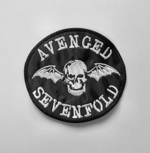 AVENGED SEVENFOLD - Logo --- Embroidered Patch.JPG