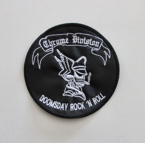 CHROME DIVISION - Doomsday Rock 'n Roll --- Embroidered Patch.JPG