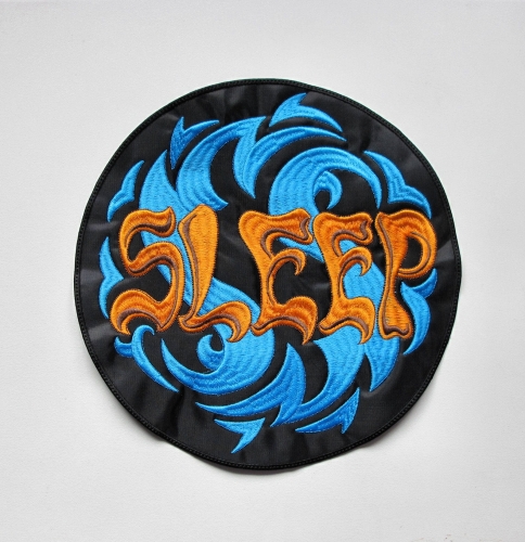 SLEEP - Circle Logo  -- Embroidered Backpatch.JPG