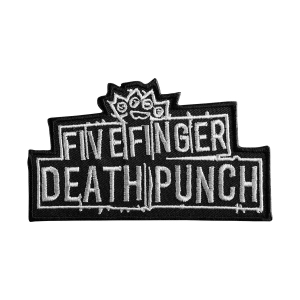 FIVE FINGER DEATH PUNCH - LOGO [ iron on] -- Embroidered  Patch