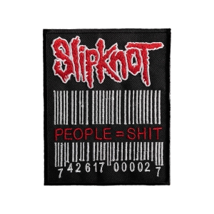 SLIPKNOT - PEOPLE = SHIT [ iron on] -- Embroidered  Patch