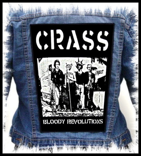 CRASS - Bloody Revolutions -- Backpatch Back Patch.jpg