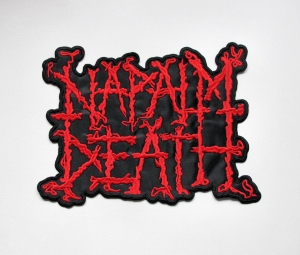 NAPALM DEATH - Logo [red] -- Embroidered Backpatch