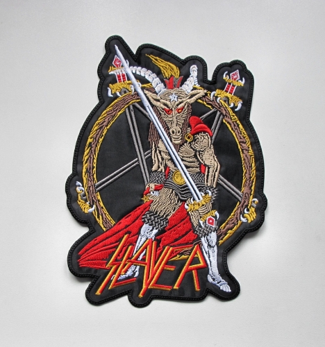 SLAYER - Show No Mercy  -- Embroidered Backpatch.JPG