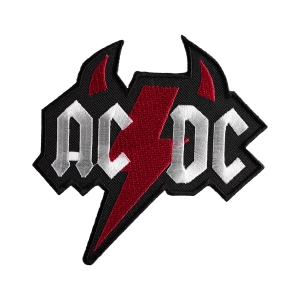 AC/DC - RED THUNDER [ iron on] -- Embroidered  Patch