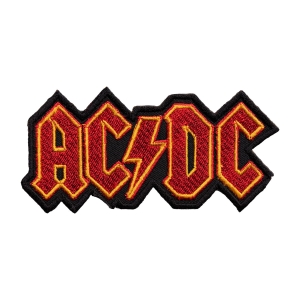 AC/DC - LOGO red&yellow [ iron on] -- Embroidered  Patch 