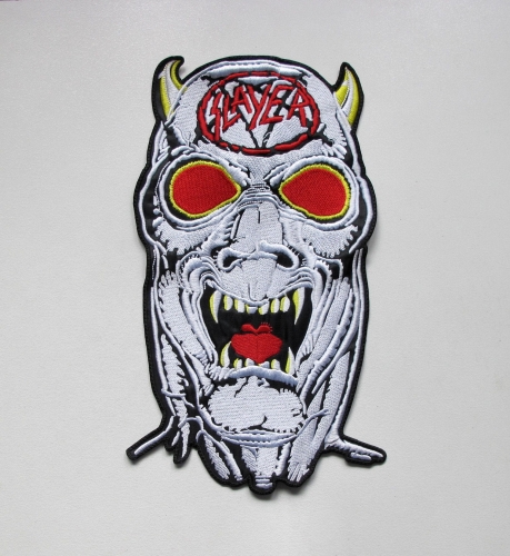 SLAYER - Raining Blood Demon   -- Embroidered Backpatch.JPG