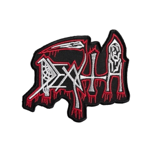 Naszywka termiczna DEATH - OLD LOGO (red/white)