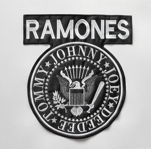 RAMONES -- Embroidered Backpatch.JPG