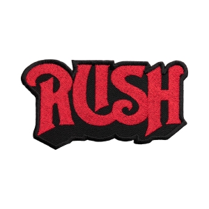 RUSH - LOGO RED  [ iron on] -- Embroidered  Patch