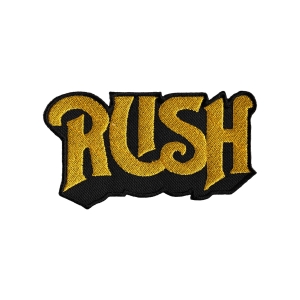 RUSH - LOGO YELLOW  [ iron on] -- Embroidered  Patch