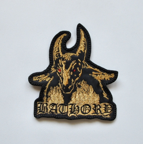 BATHORY - Goat [gold] -- Embroidered Patch.JPG