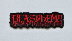 Naszywka Haftowana BLASPHEMY - Logo Shaped [red]