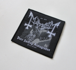 MAYHEM - Pure Fucking Armageddon -- Woven Patch 