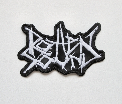 ROTTEN SOUND - Logo Shaped -- Embroidered Patch.JPG