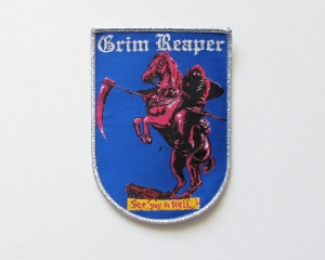 GRIM REAPER - See You In Hell -- woven patch