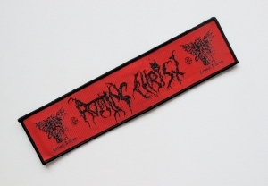 Naszywka ROTTING CHRIST [strip red] - Satanas Tedeum